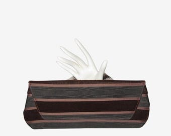 Coach 6744 Soho Multicolor Striped Suede Wristlet Clutch Vintage