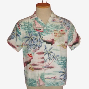 50s Rayon Shirt - Etsy