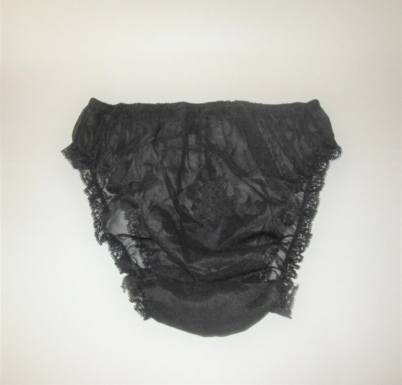 Vintage 1950s Black Sheer Panties Leaf Design Size XS S - Etsy