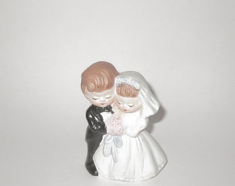 Vintage Bride Groom Cake Topper Figurine