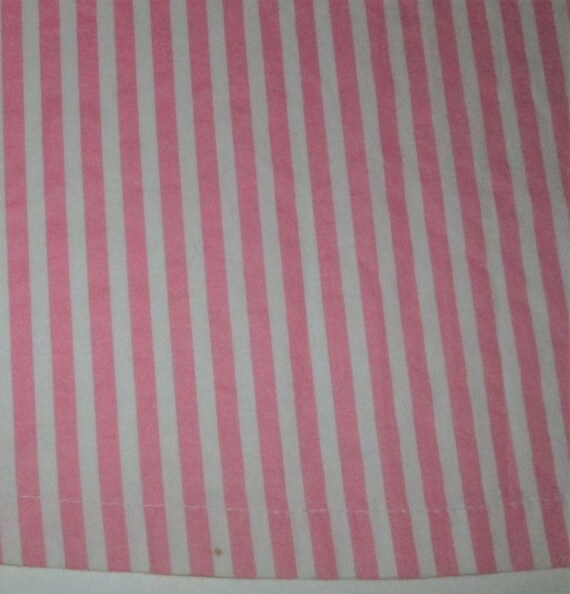 Vintage 1950s Pink Striped Dress With Peplum - Si… - image 6