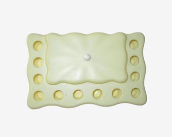 Vintage Plastic Lipstick Holder & Cosmetic Container - Holds Twelve Tubes