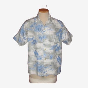 Vintage 1950s Hawaiian Shirt By Aloha - Size L