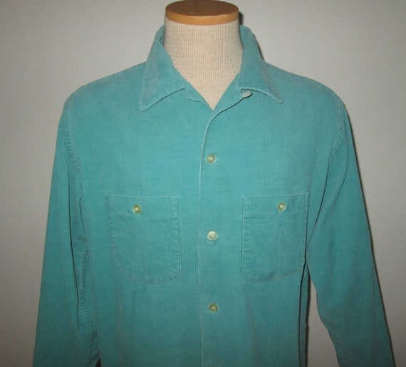 Vintage 1950s Corduroy Shirt By Penney's Towncraf… - image 2