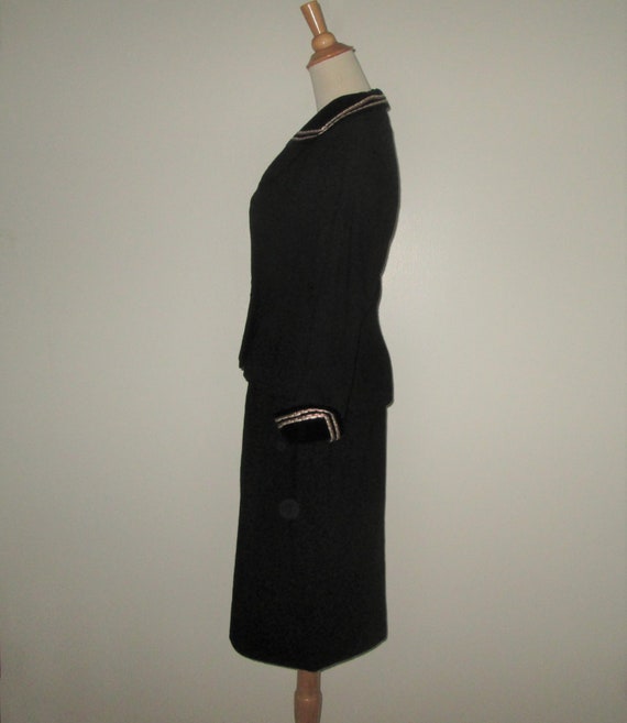 M | 1940s Lilli Ann Asymmetrical Green Jacket