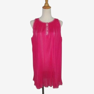 Vintage 1960s Pink Pleated Nightgown By Vanity Fair - Size M, L