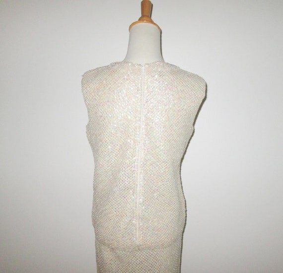 Vintage 1960s Sequin Beaded Suit By Gene Shelley'… - image 6