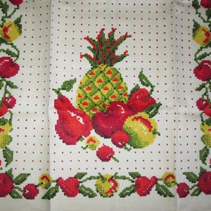 Vintage Fruit Pineapple Linen Tea Towel By Parisian Prints image 5