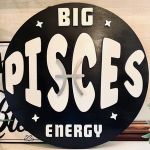 Gran energía del signo zodiacal Piscis: colgador de puerta de madera de abedul