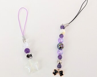 Asexual Pride Beaded Bag Charms (Set of 2): Subtle Pride Zipper Accessory
