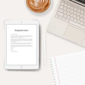 Modèle de lettre de démission modifiable | MS Word, Google Docs, PDF (téléchargement instantané) image 7