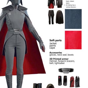 Second Sister costume based on 501st guidelines design Soft parts and 3D printed armor
