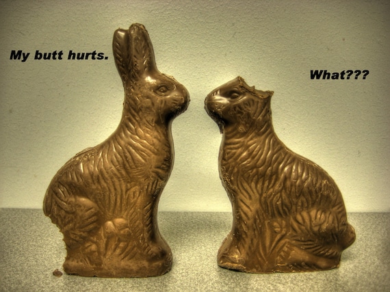 Happy Easter Card Funny My Butt Hurts What Humor Humorous | Etsy