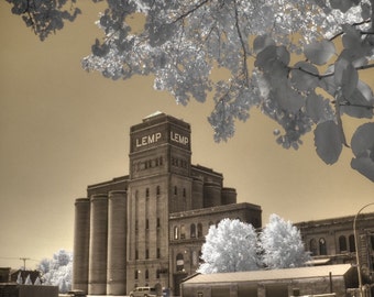 Brewery photo, Beer photography, St. Louis photography, Lemp Brewery, Sepia photo, beer home decor, home decor photo, fine art photography