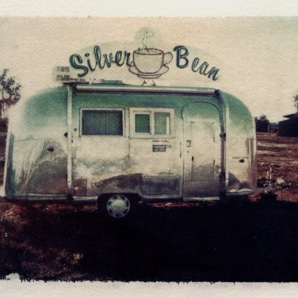 Airstream photo, polaroid transfer, airstream polaroid transfer, travel photo, travel photography, RV photography, Airstream travel, Road