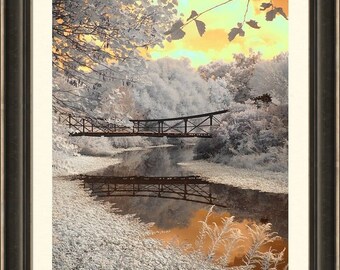 Forest Park, St. Louis, Missouri , fine art photography, infrared photography, St. Louis photography, bridge photography, victorian photo