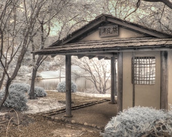 Tea House infrared photo Missouri Botanical Garden St Louis Feng Shui