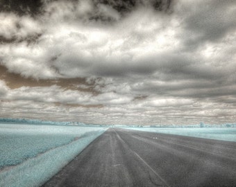 road photography, fine art photography, find the open road, infrared photography, big sky photo, roadtrip photography, travel photo