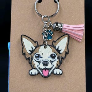 Chihuahua Dog Breed Keychain