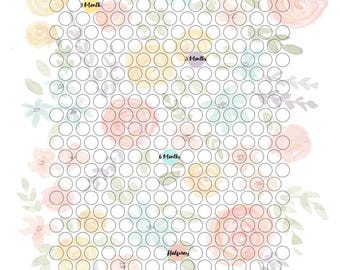 Springy Floral Watercolor LDS Missionary Countdown Printable