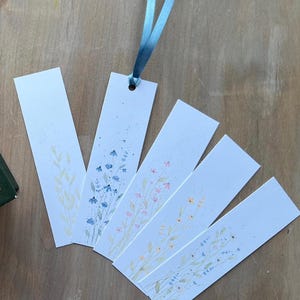 Watercolor Wildflower Bookmarks | Printable Watercolor Bookmarks | Floral Watercolor Bookmarks