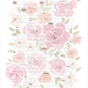 Rosa Blumen Aquarell LDS Missionary Countdown
