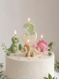 Dinosaur Birthday Candle Number Cake Topper Jurassic Party Decor Baby Shower Gift Kids Celebration product logo