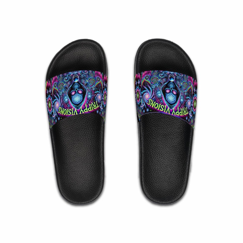 Sandalias Trippy Vision para hombre, zapatos de piscina psicodélicos imagen 1