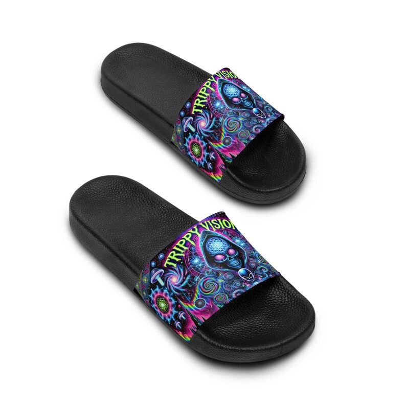 Sandalias Trippy Vision para hombre, zapatos de piscina psicodélicos imagen 4