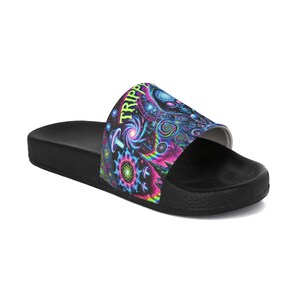 Sandalias Trippy Vision para hombre, zapatos de piscina psicodélicos imagen 2