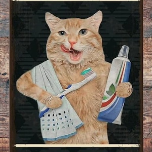 Vintage Cat Tin Sign: No Coffee No Workee! The Ideal Gift for Cat Lovers, Bars, Cafes, and Home Spaces!&quot;