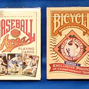 Paquete de 2 barajas de cartas coleccionables Bicycle BASEBALL
