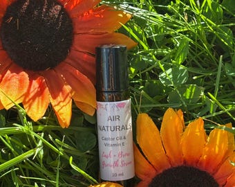 Lash + Brow Growth Serum | Castor Oil & Vitamin E | Natural Eyelash Enhancer | Air Naturals