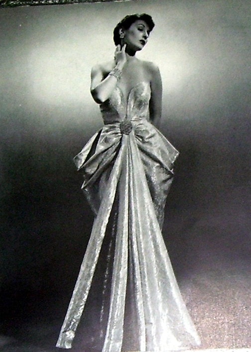 1940 Milgrim Ladies Fashion Evening Gown Framed Image - Etsy