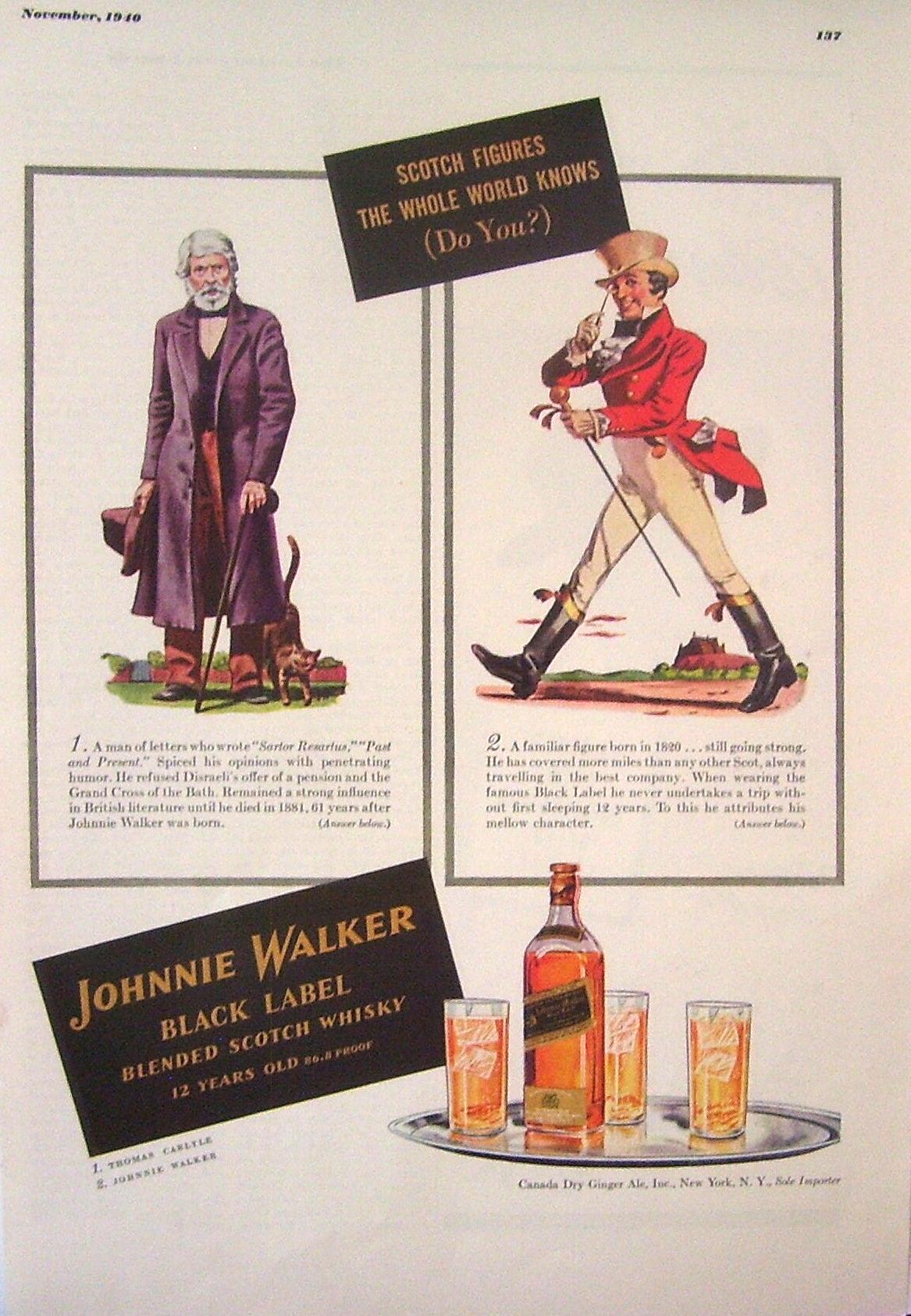 Johnnie Walker パブミラー アンティーク パブミラー ウォールミラー バーミラー パブサインミラー 壁掛け鏡