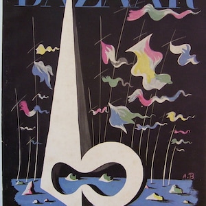 Harper&#39;s Bazaar Magazine February 1939 - Magazine Ad&#39;s, Artist Illustration