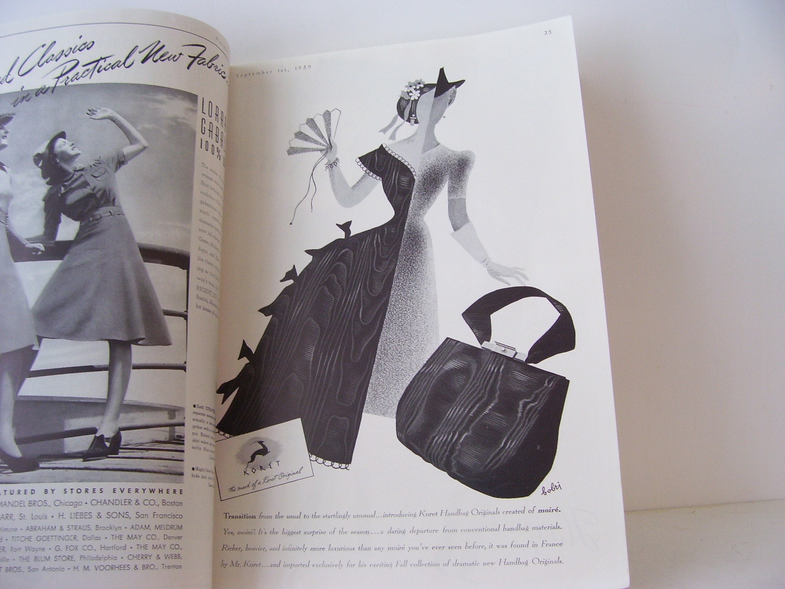 Harper's Bazaar Magazine, September 1st, 1939, Complete Magazine