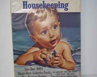 May 1941 Good Housekeeping Magazine, Artist Front Cover Jon Whitcomb, Complete Magazine 232 Pages