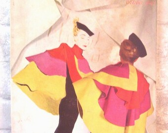 Harper's Bazaar Magazine October, 1941 - 154 Pages Complete Magazine - Beauty, Autumn, Fashions and Furs -