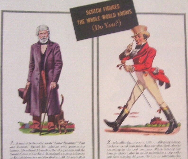 Johnnie Walker Scotch Whisky Advertising - Magazine Page - Ephemera image 2