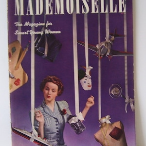 Mademoiselle Magazine May 1939 - 199 Pages Complete Magazine - Ladies Fashion - Travel - One Piece Bathing Suits