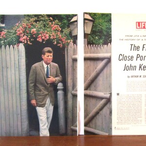 Vintage Magazine Page The First Close Portrait of John Kennedy/ President Kennedy/ Politician/