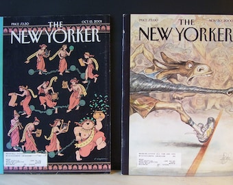 The New Yorker Magazine Nov. 20, 2000 and  October 15, 2001, Complete Magazines