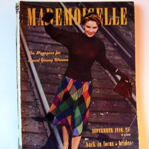 Vintage Mademoiselle Magazines - Etsy