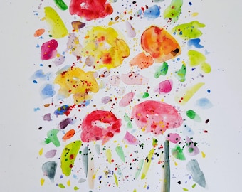 Peaceful Simplicity Watercolor Painting