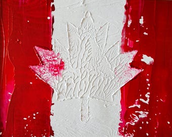 Canadian Flag original Acrylic Painting
