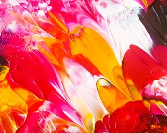 Summer Party Acrylic Abstract Painting