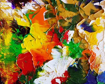 Garden Floral Abstract Original Painting