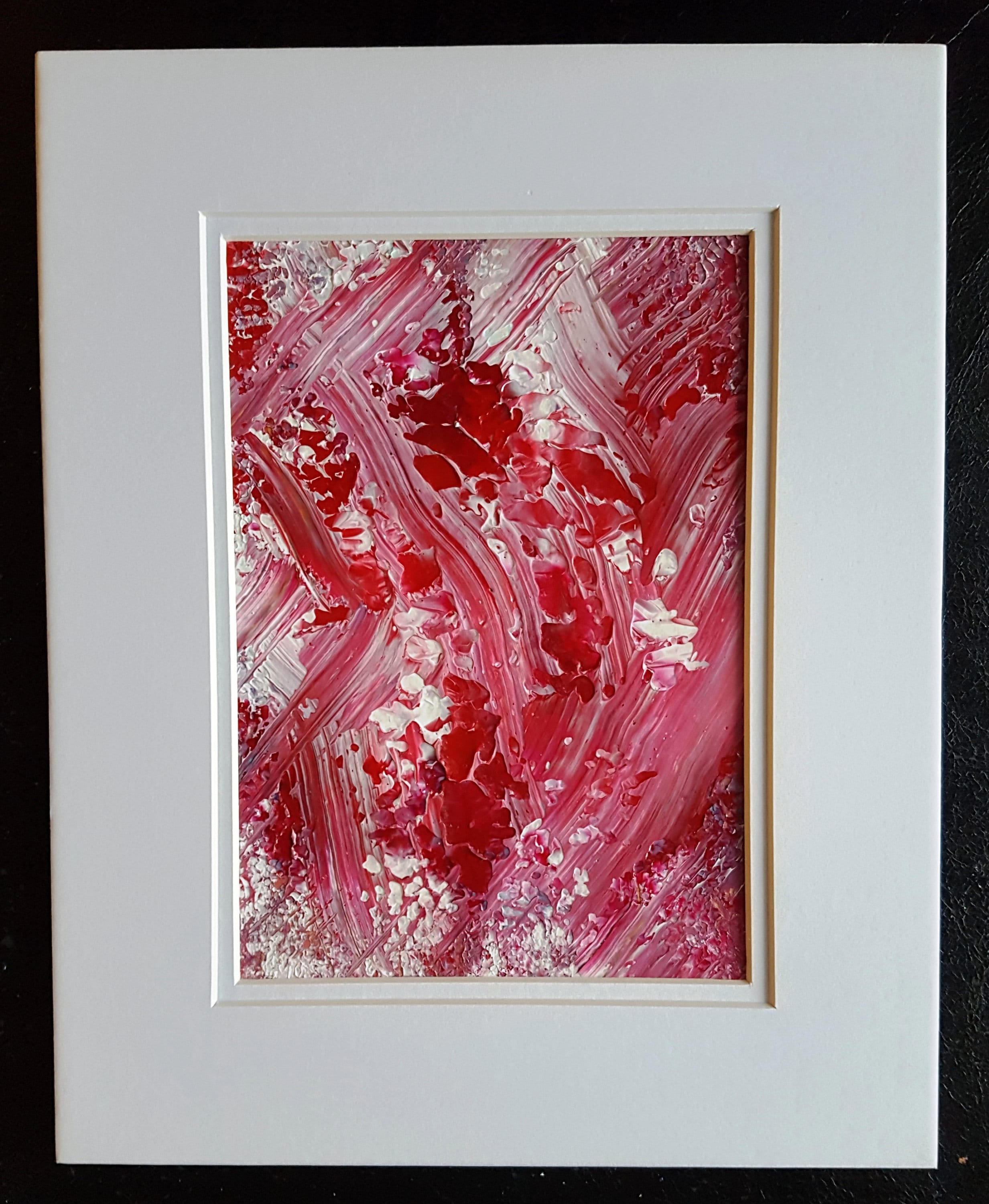 Pink and Red Abstract Acrylic Painting - Etsy