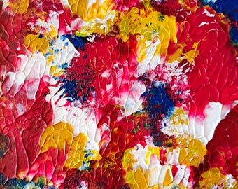 Candy Flowers Abstract Original Painting